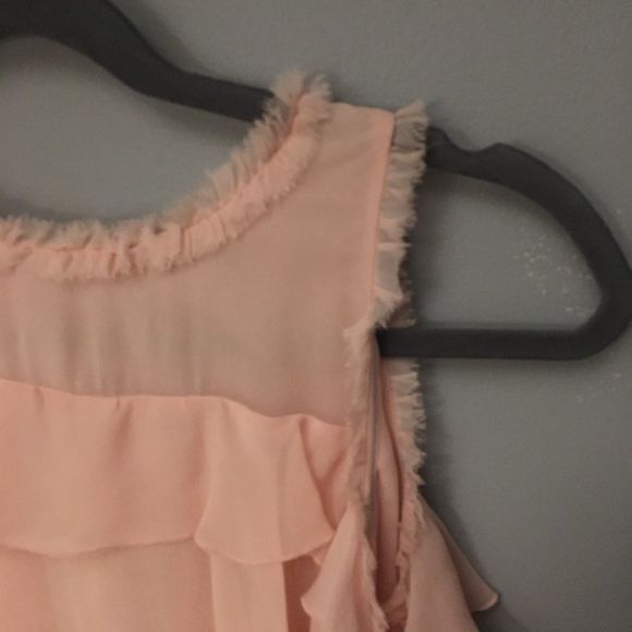 NWT $395 alice + olivia | Nichola | Tier Ruffled Silk Cold-Shoulder Dress | 12 - Picture 5 of 16